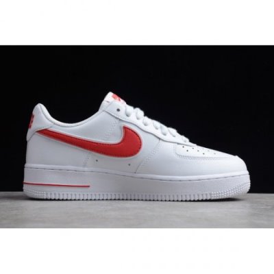 Nike Air Force 1 '07 3 Low Beyaz / Kırmızı Kaykay Ayakkabı Türkiye - 9R1C43Q5